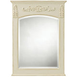 26 in. W x 35 in. H Framed Rectangular  Bathroom Vanity Mirror in Antique Cherry