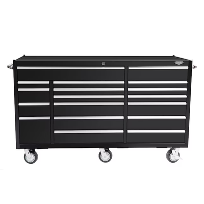 Viper Tool Storage 72-in W x 44.5-in H 18-Drawer Steel Rolling Tool Cabinet (Black)