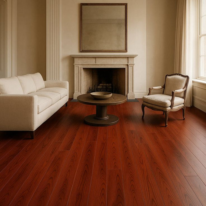 Edgewood Cherry 22 MIL x 8.7 in. W x 48 in. L Waterproof Click