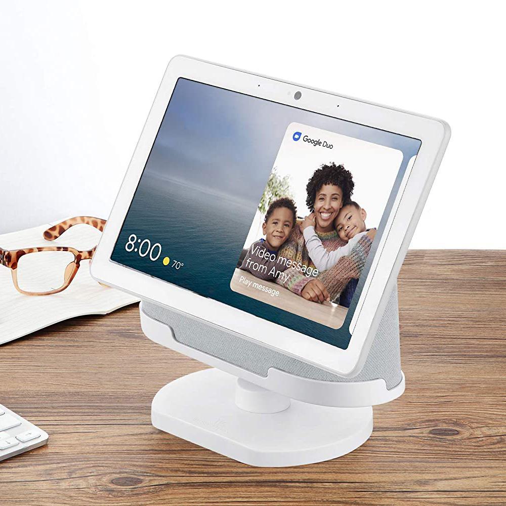 Official Made for Google Wasserstein Adjustable Stand Compatible with Google Nest Hub Max in Chalk - Super Arbor