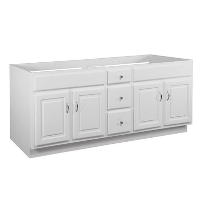 Concord RTA 72 in. W x 21 in. D Bath Vanity Cabinet Only in White Gloss - Super Arbor