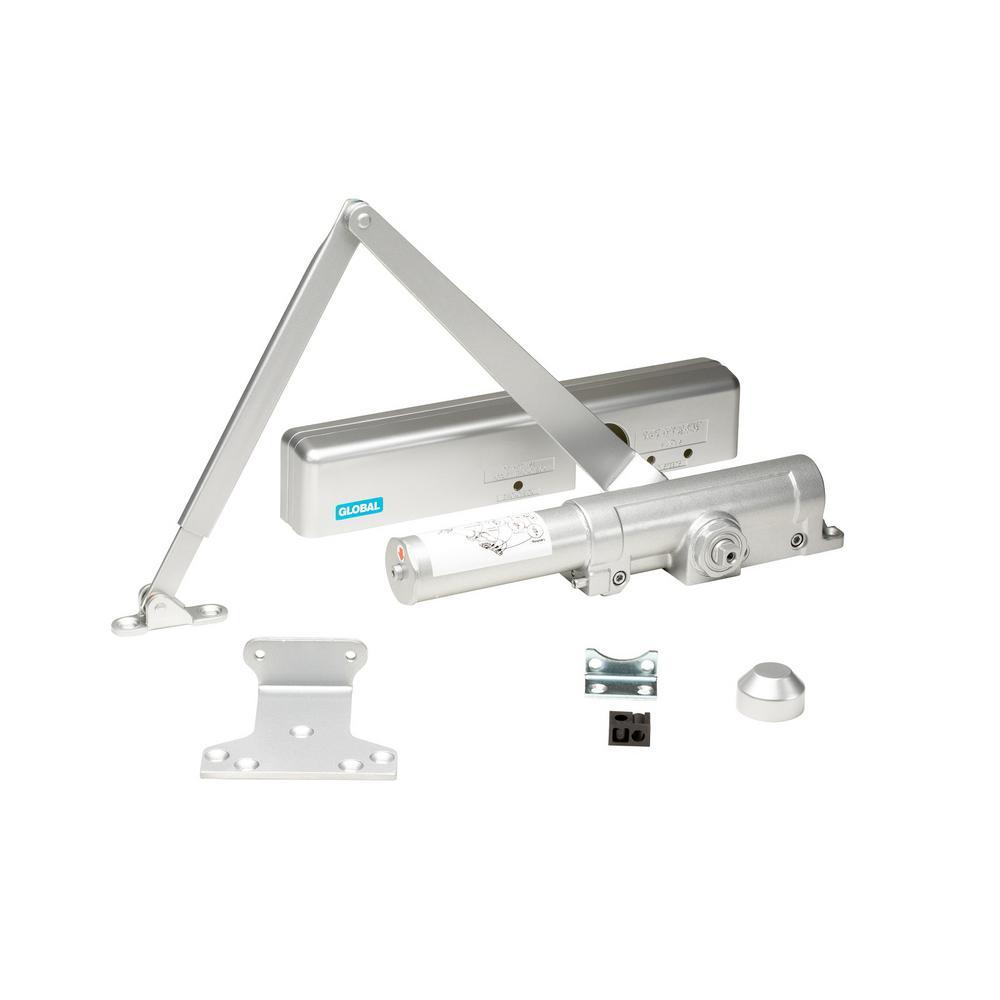 Slimline Heavy Duty Commercial Door Closer in Aluminum - Sizes 1-6 - Super Arbor