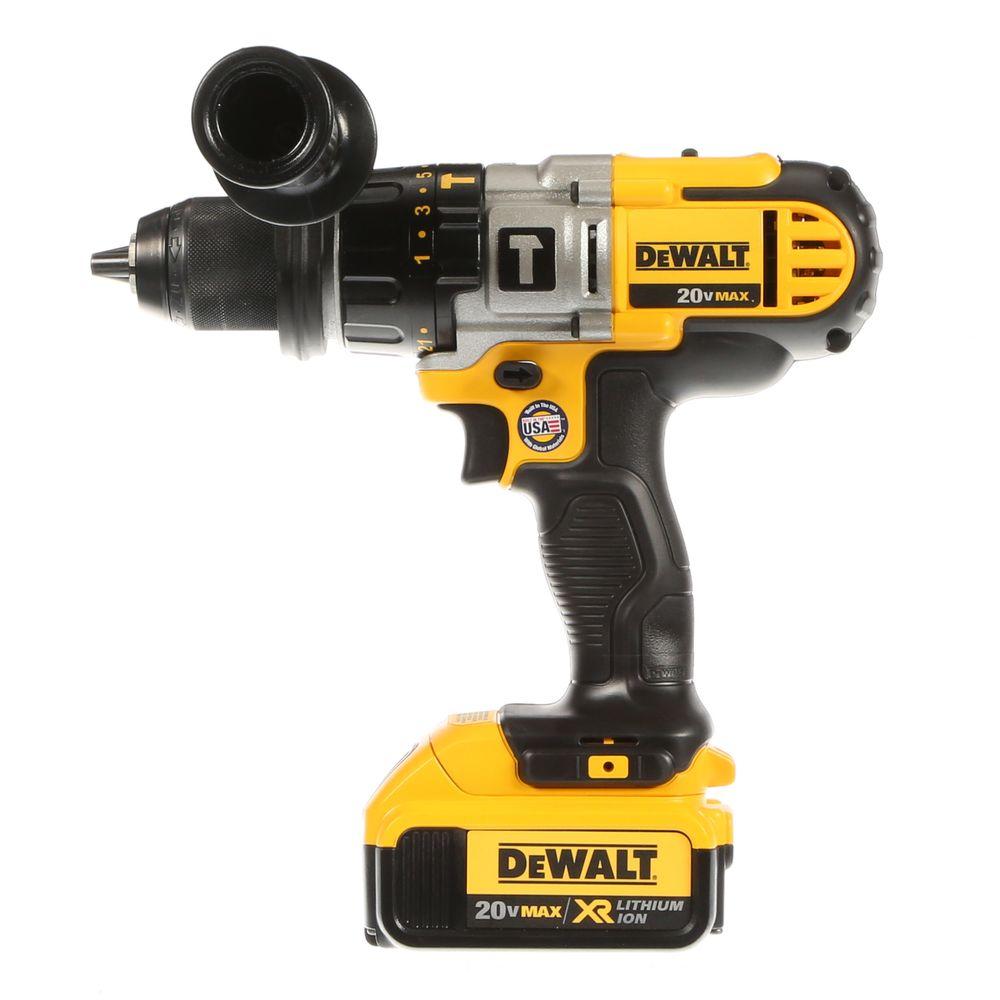 20-Volt Max Lithium-Ion Cordless 1/2 in. Hammer Drill with 2 Batteries 4 Ah 1-Hour Charger and Case