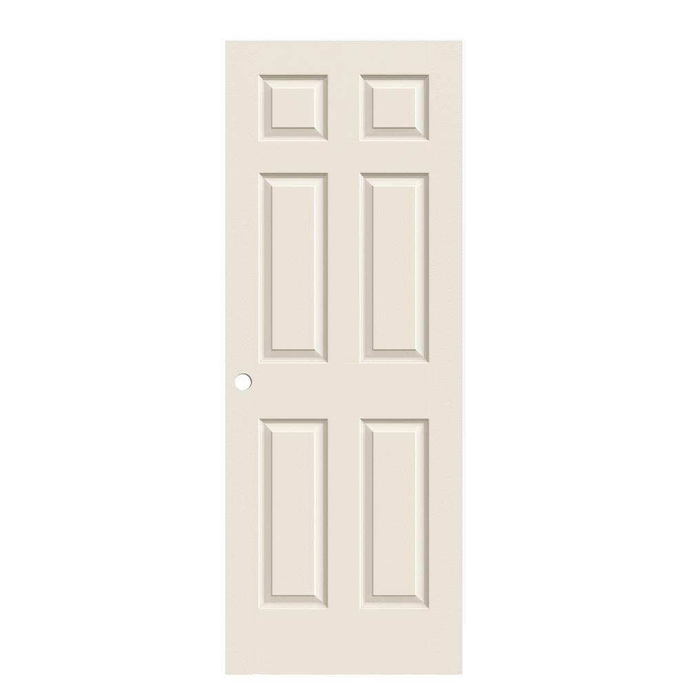 30 in. x 80 in. Colonist Primed Textured Molded Composite MDF Interior Door Slab - Super Arbor