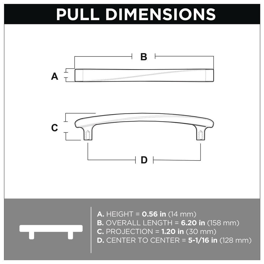 Modern Twist 5-1/16 in. (128 mm) Satin Nickel Drawer Pull - Super Arbor