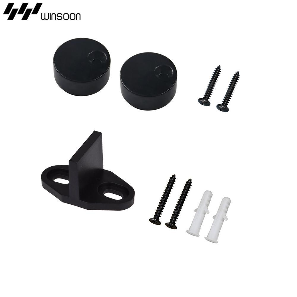 6 ft. /72 in. Frosted Black Sliding Barn Door Track and Hardware Kit for Single with Non-Routed Floor Guide - Super Arbor