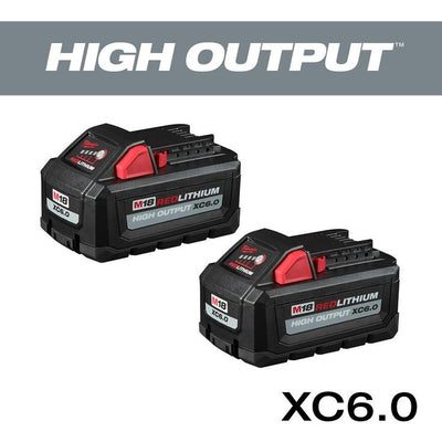 M18 18-Volt Lithium-Ion High Output 6.0Ah Battery Pack  (2-Pack)