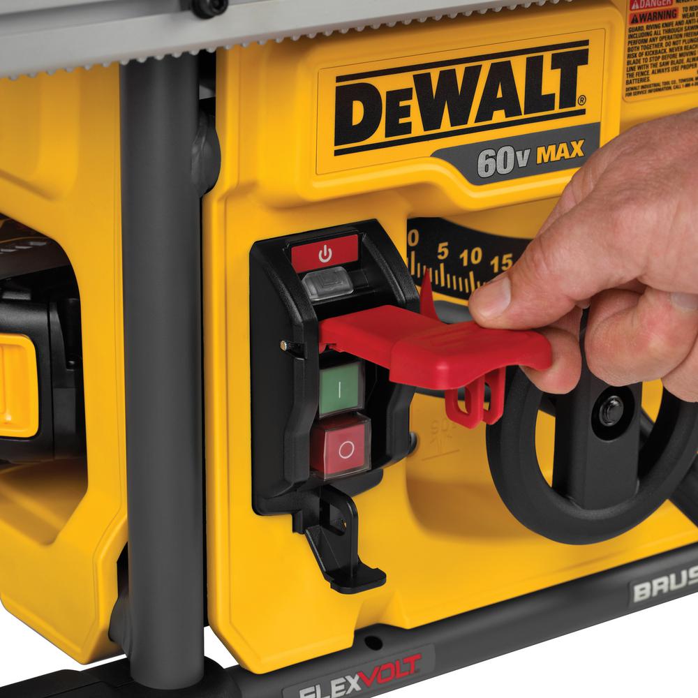 FLEXVOLT 60-Volt MAX Lithium-Ion Cordless Brushless 8-1/4 in. Table Saw (Tool-Only)