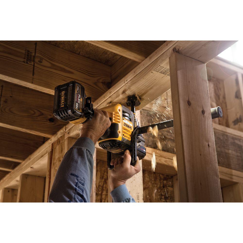 FLEXVOLT 60-Volt MAX Lithium-Ion Cordless Brushless 1/2 in. Stud and Joist Drill w/ (2) Batteries 2Ah, Charger and Bag
