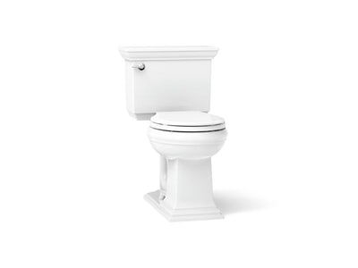 KOHLER Memoirs 12 in. Rough In 2-Piece 1.28 GPF Single Flush Round Toilet in Biscuit Seat Not Included