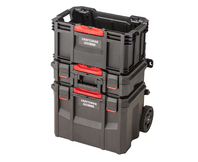 CRAFTSMAN TRADESTACK System 22.6-in W x 31.9-in H Multiple Colors/Finishes Structural Foam Wheels Lockable Tool Box