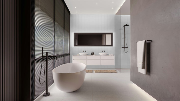 Satori Hudson Brilliant White Glossy 6-in x 6-in Ceramic Wall Tile