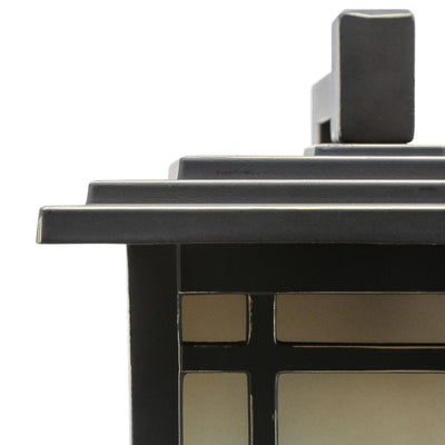 Port Oxford 1-Light Oil-Rubbed Chestnut Outdoor Wall Lantern Sconce