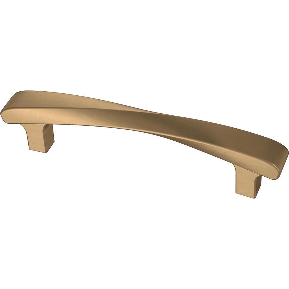 Modern Twist 5-1/16 in. (128 mm) Satin Nickel Drawer Pull - Super Arbor