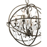 Kichler Vivian 6-Light Brushed Nickel Modern/Contemporary Crystal Chandelier - Super Arbor