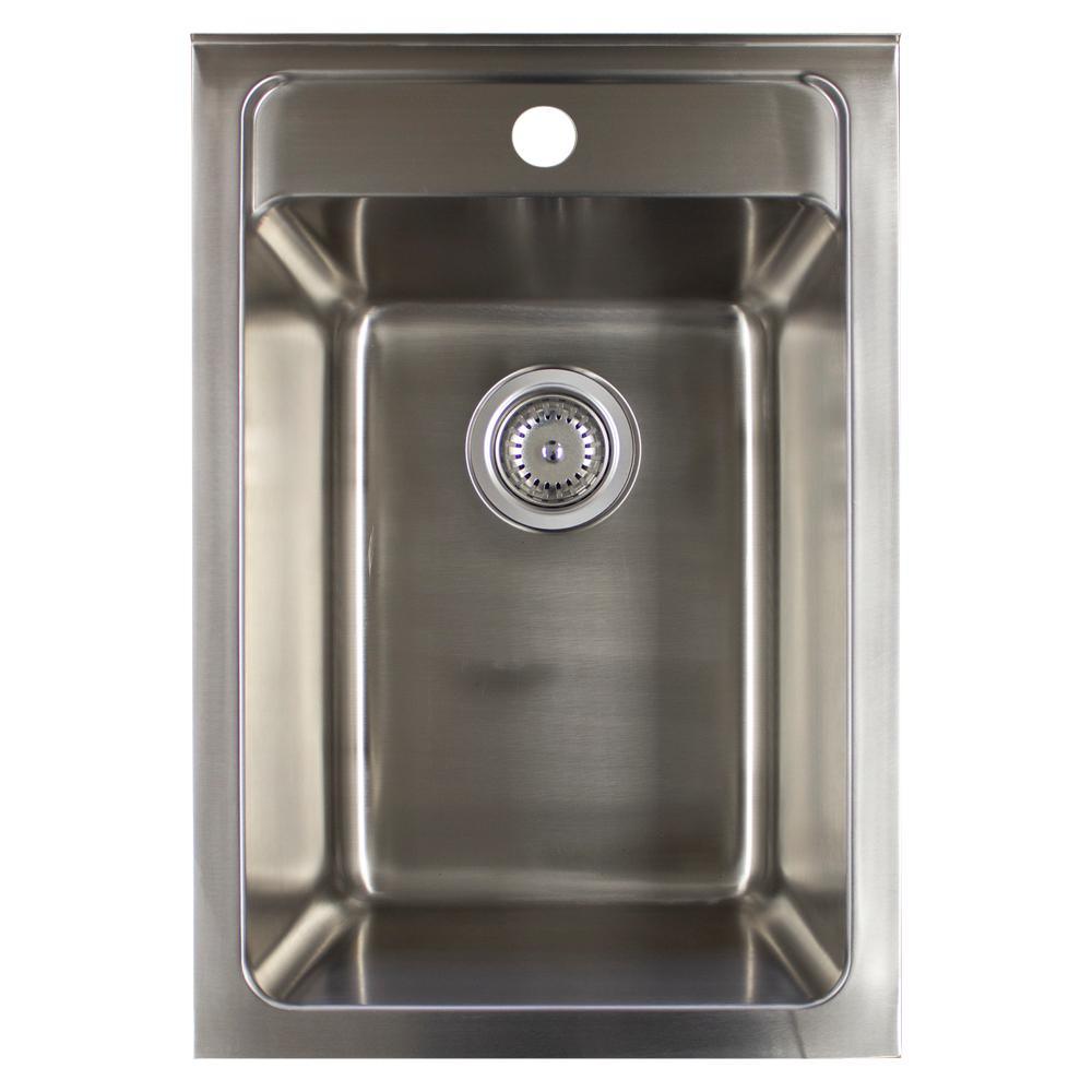 All-in-One 15.5 in. x 22.4 in. x 34.9 in. Metal Drop-In Laundry/Utility Sink and Cabinet in White - Super Arbor