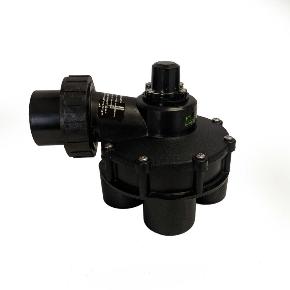 1-1/2 in. Standard 4 Outlet Indexing Valve with 2, 3 and 4 Zone Cams - Super Arbor