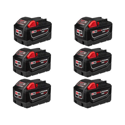 M18 18-Volt Lithium-Ion High Demand Battery Pack 9.0Ah (6-Pack)