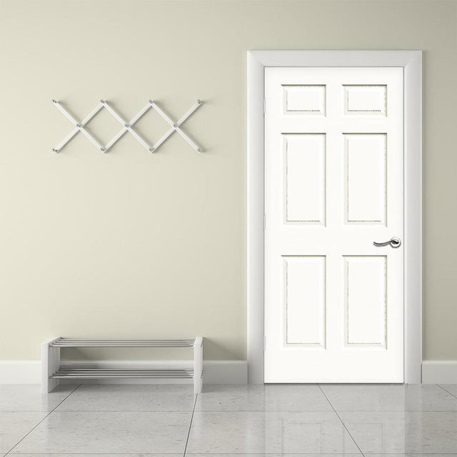 American Building Supply Colonist Textured 32-in x 80-in Primed 6-Panel Hollow Core Primed Molded Composite Slab Door