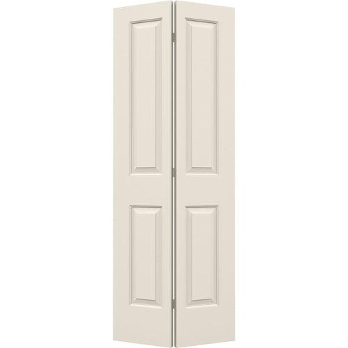 ReliaBilt 36-in x 80-in White 2-Panel Square Primed Molded Composite Bifold Door