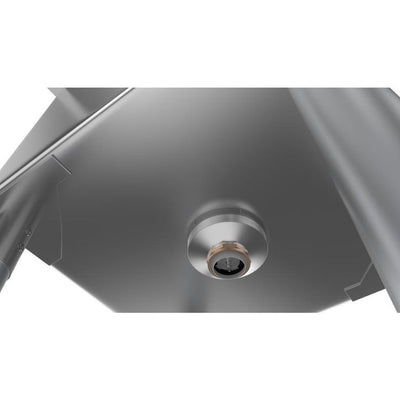 Freestanding Stainless Steel 33 in. 2-Hole Single Bowl Commercial Kitchen Sink with Left Side Drainboard