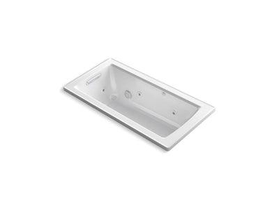 KOHLER Archer 60 in. Rectangular Drop-in Whirlpool Bathtub in White