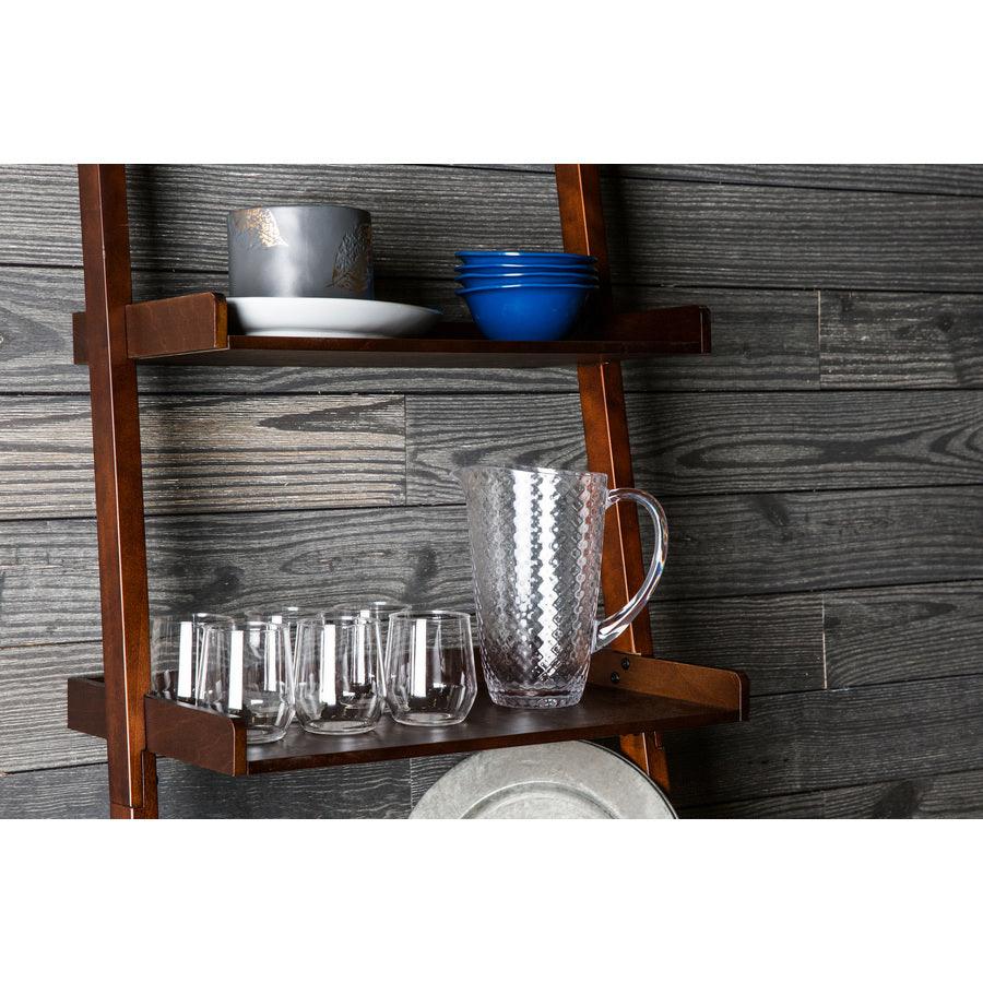 allen + roth Java Wood 5-Shelf Ladder Bookcase – Super Arbor