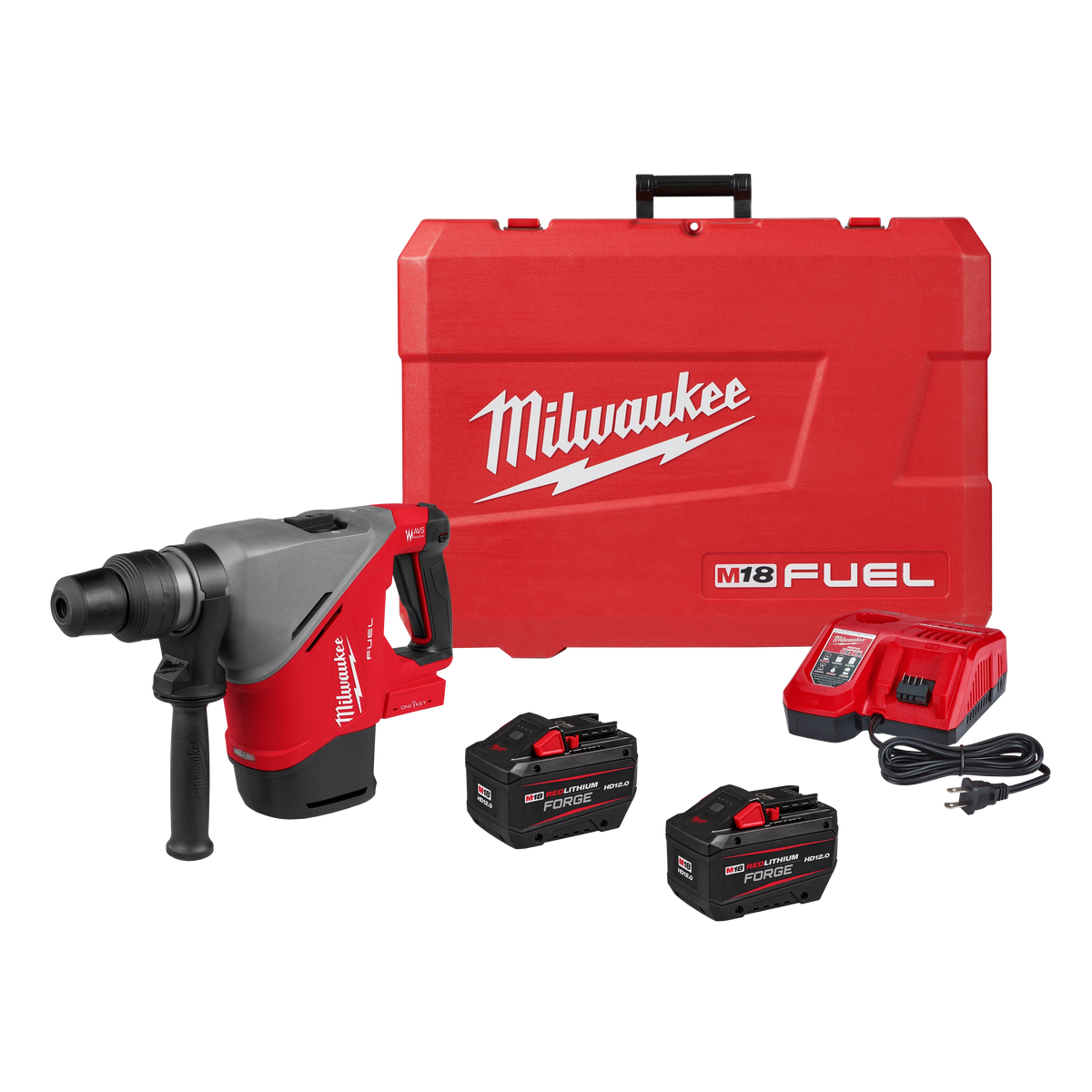 Milwaukee M12 FUEL 12V Li-Ion Cordless Multi-Tool Kit with 10 oz Caulk/Adhesive Gun, 3/8 in Right Angle Drill & 6.0Ah Battery