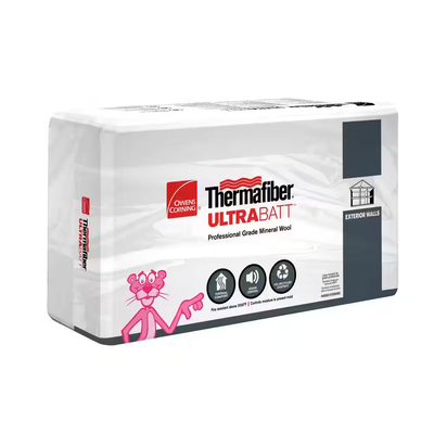 Owens Corning Thermafiber UltraBatt R-15 3.5" x 24" x 48" (16 Bags)