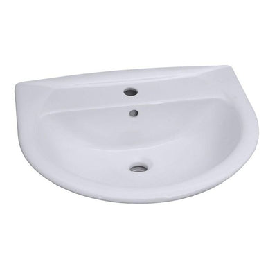 Barclay Products Karla 505 Pedestal Combo Bathroom Sink in White