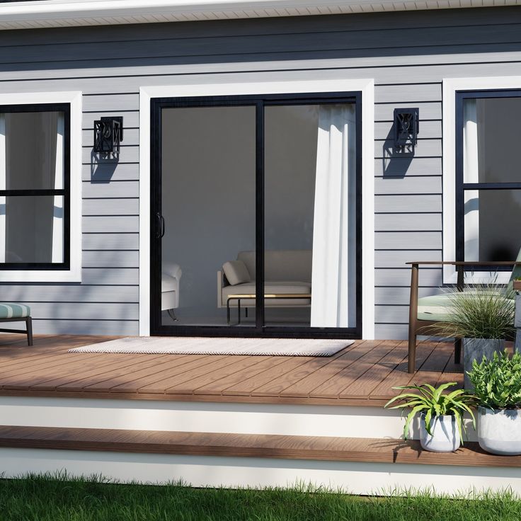 RELIABILT 72-in x 80-in 4-9/16-in Low-e Argon Black Vinyl Sliding Universal Double Patio Door