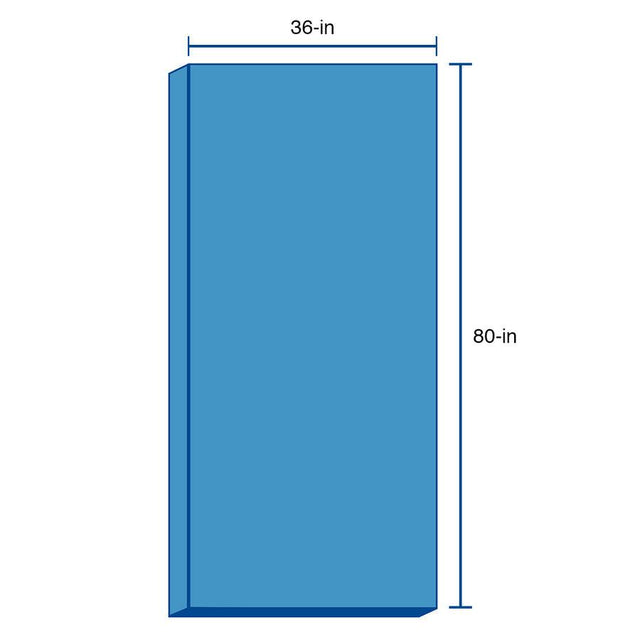ReliaBilt 36-in x 80-in Clear Clear Glass Unfinished Pine Wood Interior French Door