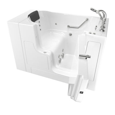 Gelcoat Premium 52 in. Right Hand Walk-In Whirlpool Bathtub in White - Super Arbor