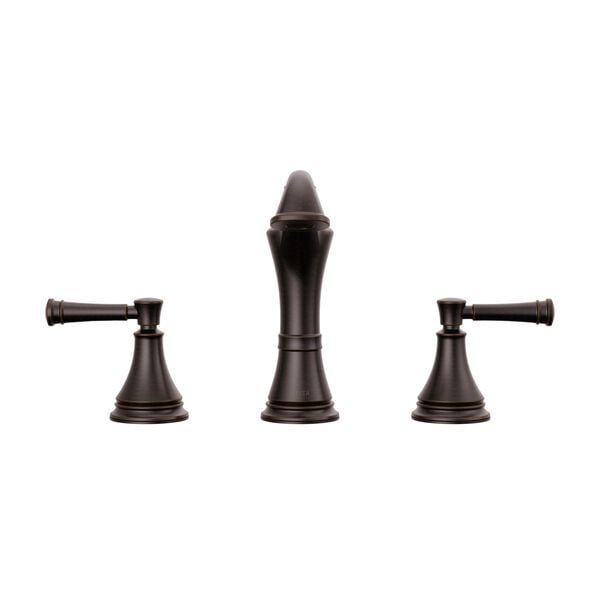 Delta Valdosta Venetian Bronze 2-Handle Widespread WaterSense Bathroom Sink Faucet with Drain