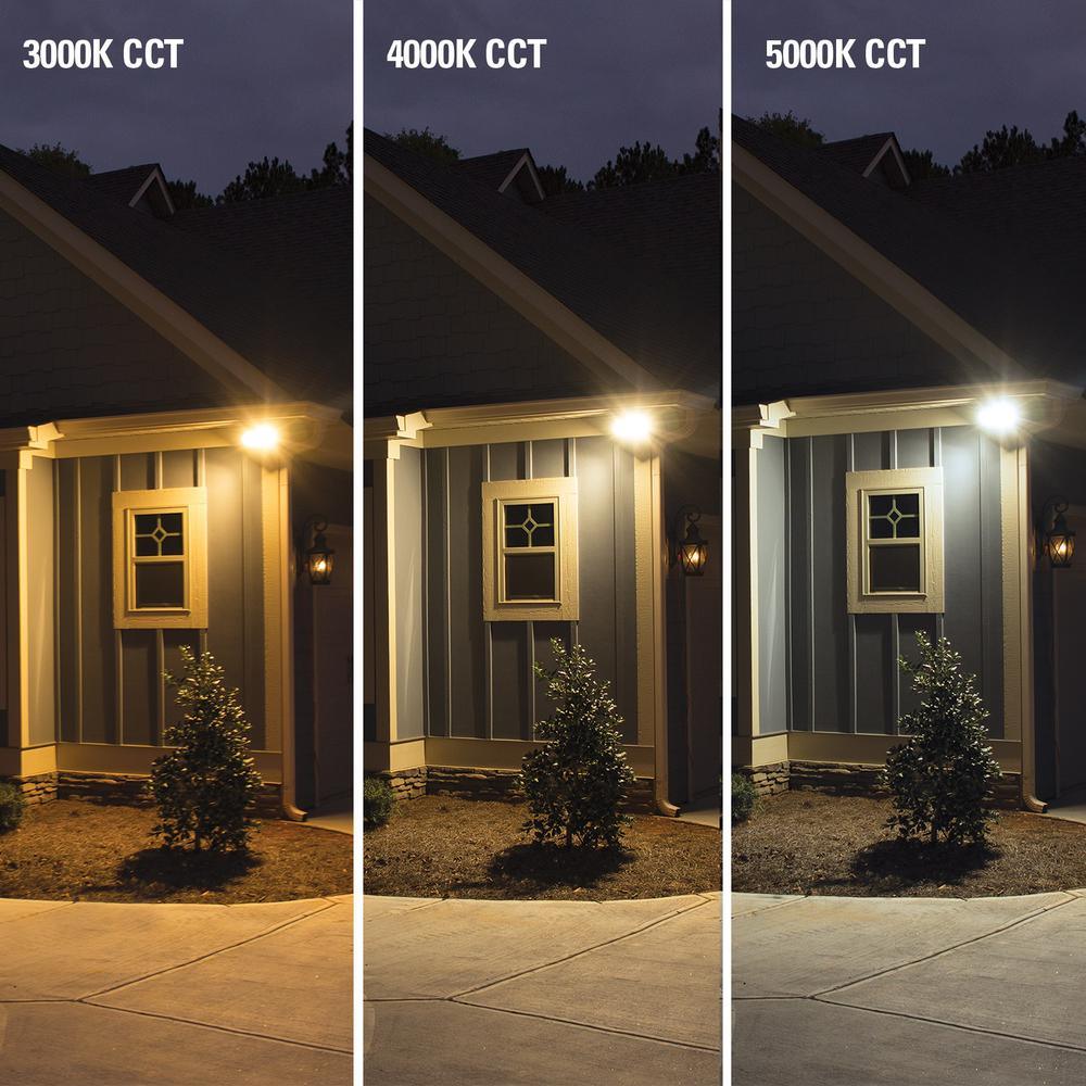 Bronze Smart Bluetooth Outdoor Integrated LED Flood Light, Tunable CCT with In-Wall Accessory Dimmer by HALO Home - Super Arbor