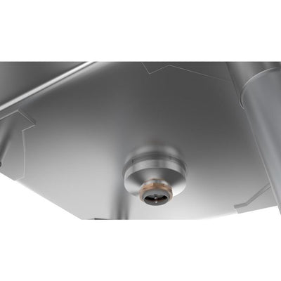 Freestanding Stainless Steel 45 in. 2-Hole Single Bowl Commercial Kitchen Sink