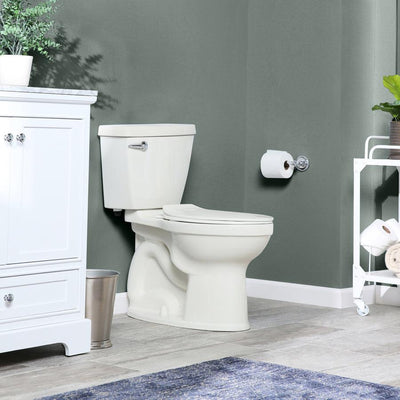 American Standard Champion 4 Linen WaterSense Elongated Chair Height 2‑Piece Toilet, 12-in Rough-In (ADA Compliant)