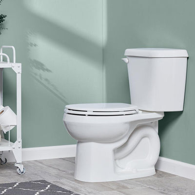 American Standard Colony3 White WaterSense Round Standard-Height 2‑Piece Toilet, 12-in Rough-In (Less Seat)