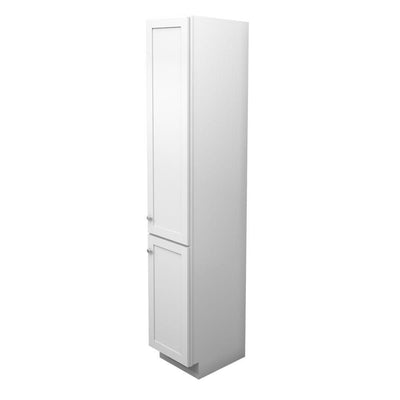 15 in. W x 88-1/2 in. H x 21 in. D Vanity Bathroom Linen Storage Tower Cabinet in Dove White - Super Arbor