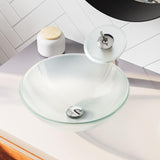 MR Direct Glass Vessel Sink in Frost