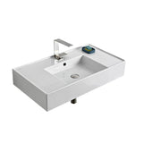 Nameeks Teorema Wall Mounted Bathroom Sink in White