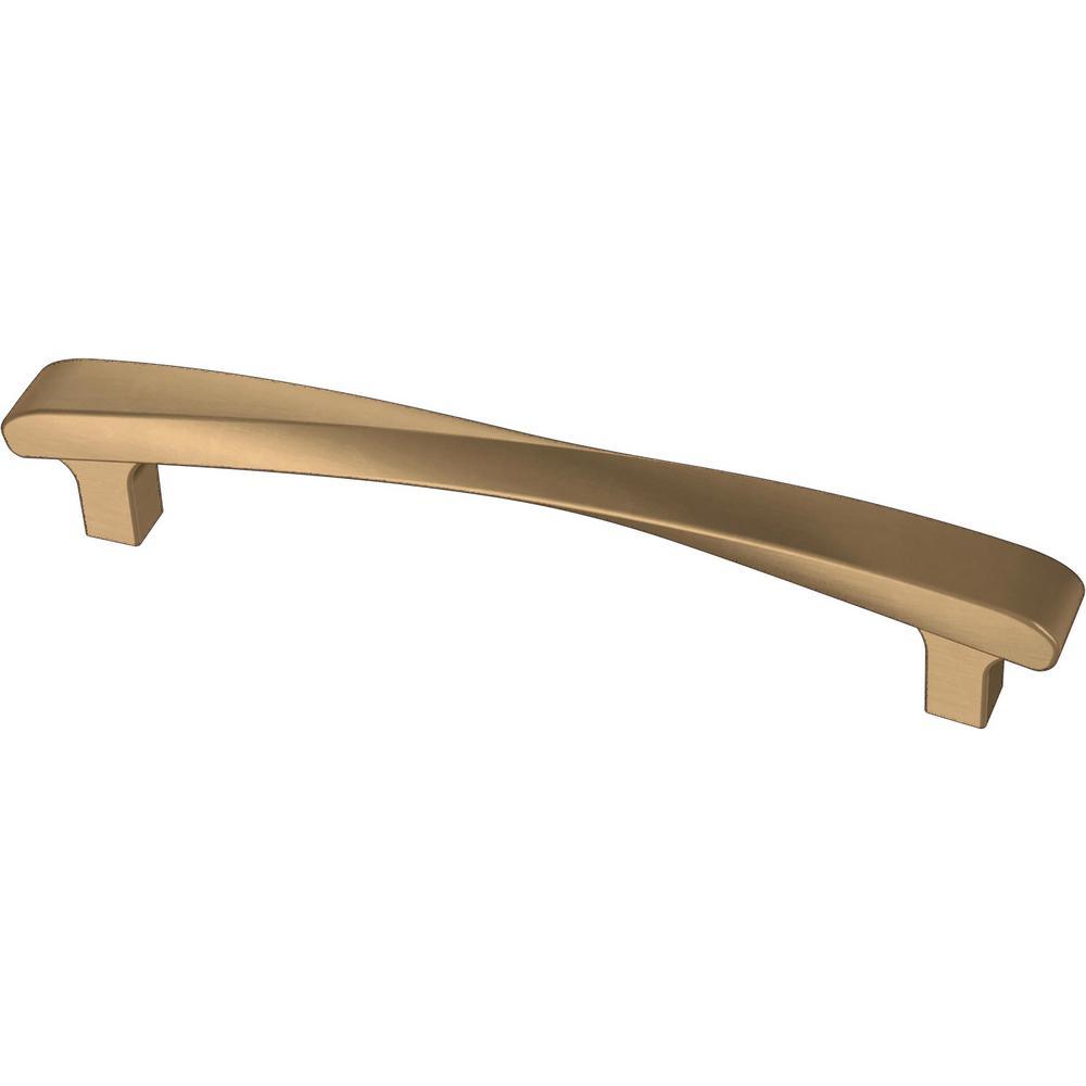 Modern Twist 5-1/16 in. (128 mm) Satin Nickel Drawer Pull - Super Arbor