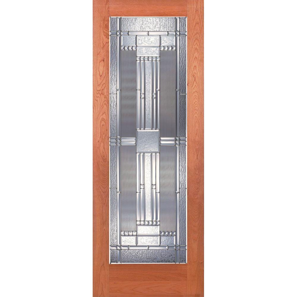 30 in. x 80 in. 1 Lite Preston Zinc Smooth Primed MDF Interior Door Slab - Super Arbor