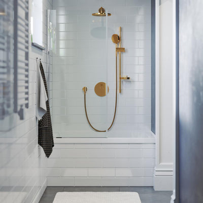 Voltaire 48 in. x 32 in. Acrylic Rectangular Drop-in Left-Hand Drain Bathtub in Glossy White - Super Arbor