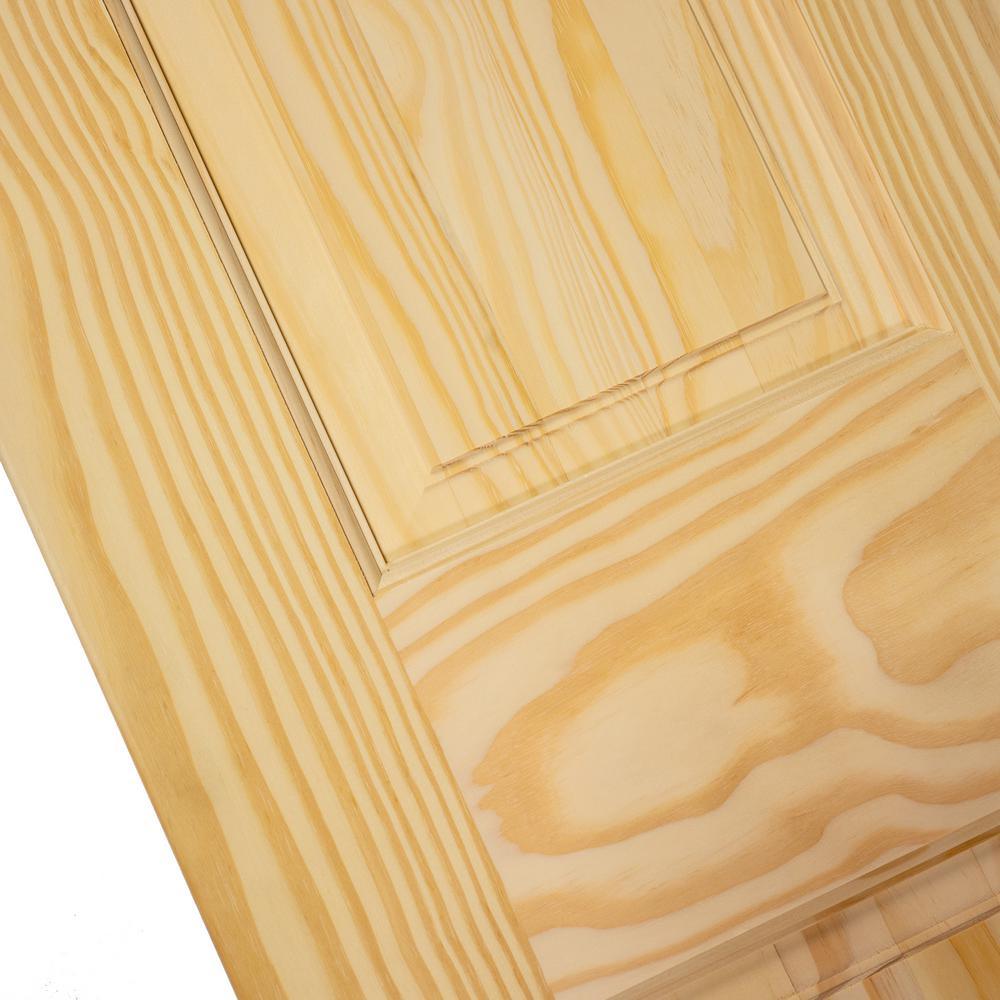 24 in. x 96 in. 6-Panel Pine Unfinished Solid Core Interior Door Slab - Super Arbor