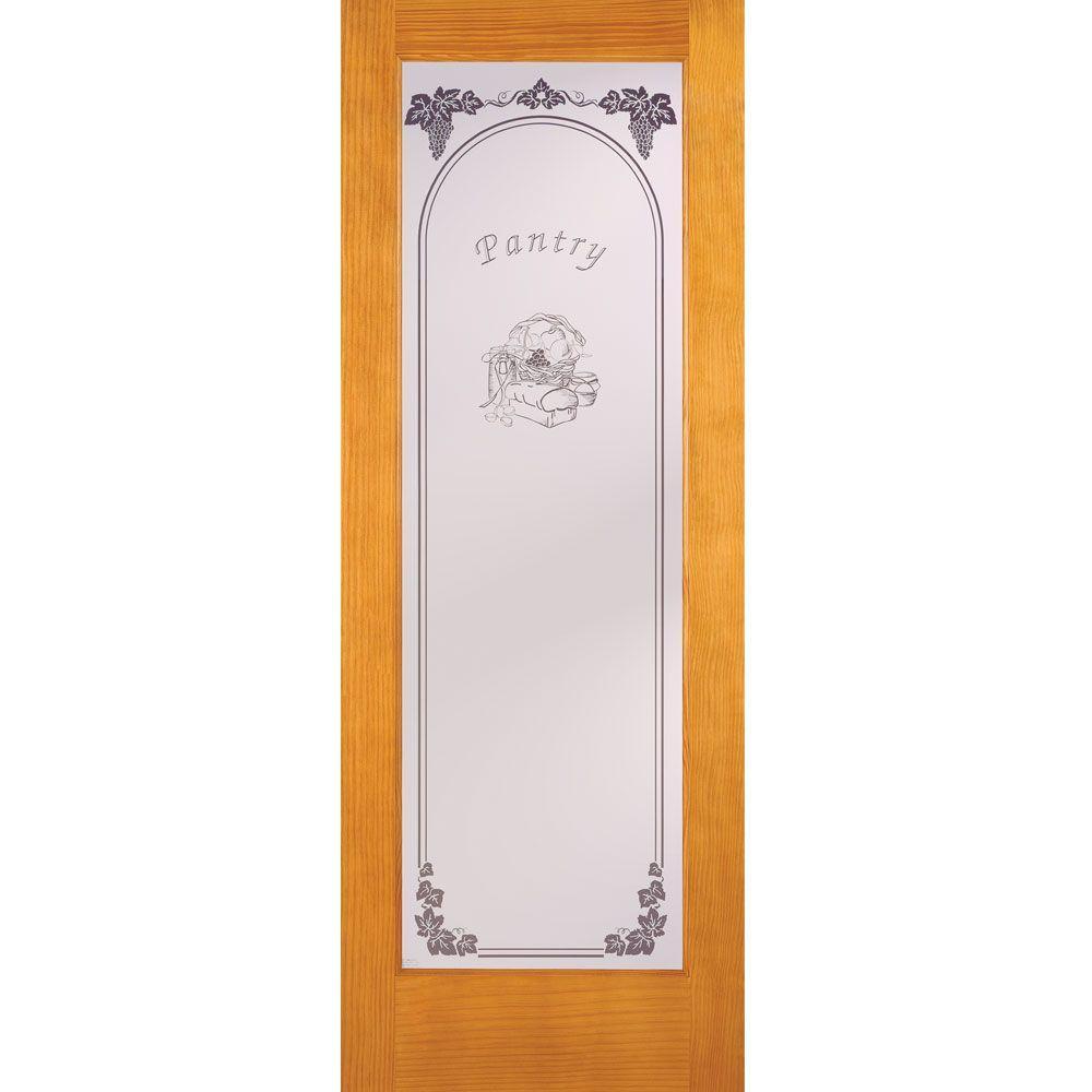 30 in. x 80 in. Pantry Smooth 1 Lite Primed MDF Interior Door Slab - Super Arbor