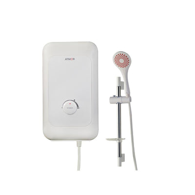 6,000-Watt Electric Tankless Water Heater Shower System (Incl. Water Heater, Hose, Handheld, Rise Bar, Soap Dish) - Super Arbor