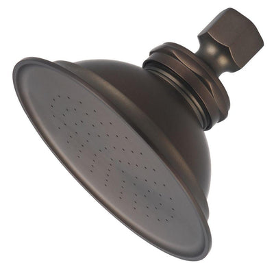 1-Spray 5 in. Single Wall Mount Fixed Shower Head in Oil Rubbed Bronze - Super Arbor