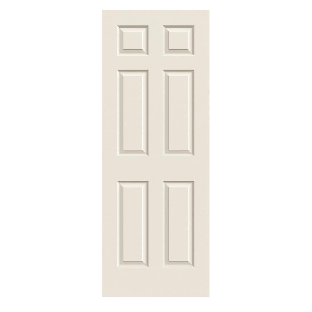 30 in. x 80 in. Colonist Primed Textured Molded Composite MDF Interior Door Slab - Super Arbor