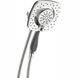 In2ition Two-in-One 5-Spray 6.6 in. Dual Wall Mount Fixed and Handheld Shower Head in Stainless